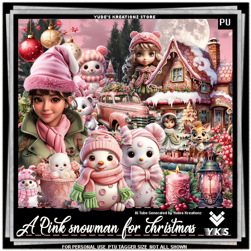 (image for) A Pink snowman for Christmas